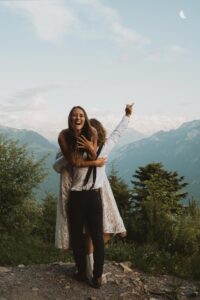 Konstantin & Shelby - trouwfotografie - Harder Kulm, Zwitserland