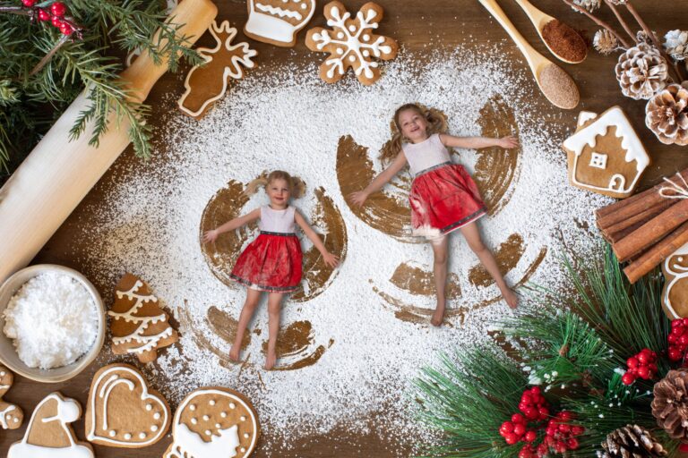 Kerstkaart Lily en Iona 2021