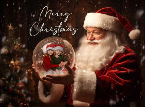 Kerstkaart Lily en Iona 2023