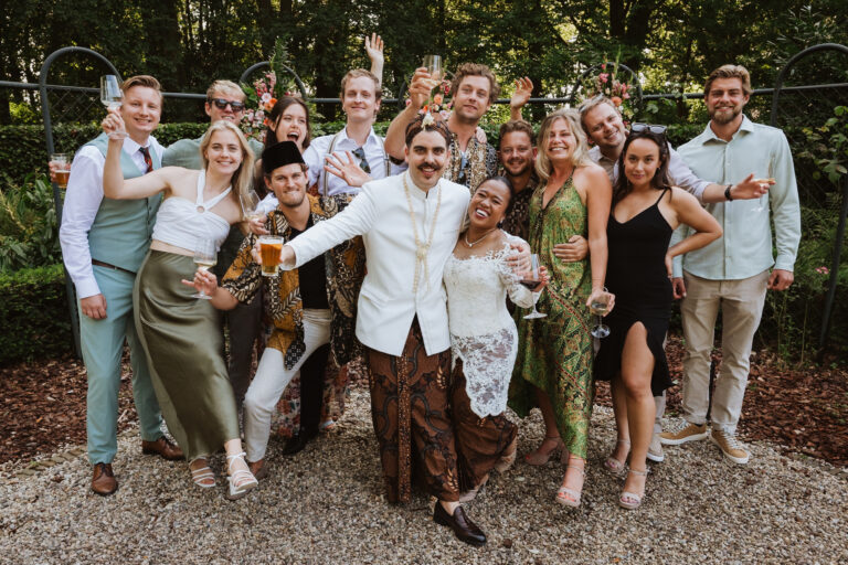 Symbolische ceremonie bij bruiloft met rituelen