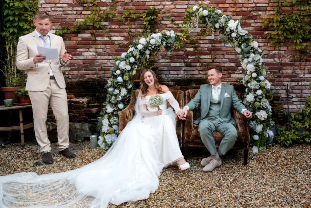Avondceremonie in de buitenlucht – bruiloft Haarlem