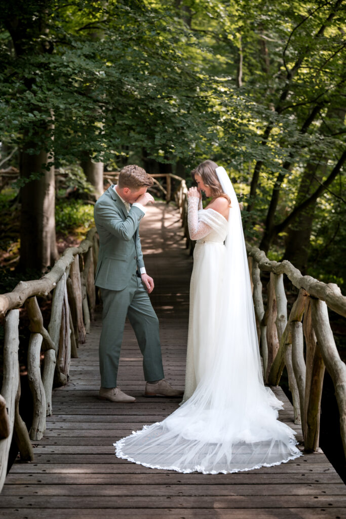 First look bij buitenplaats Elswout in Haarlem – Sarah & Lloyd